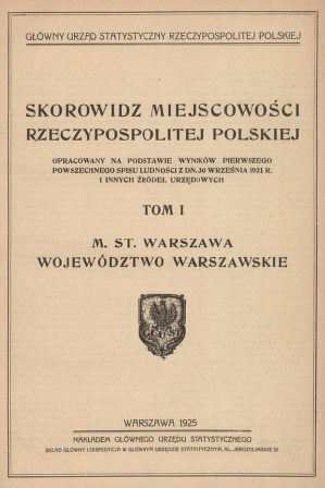 164.  Ludność Gminy Gójsk w 1921 roku – na podstawie Powszechnego Spisu Ludności.